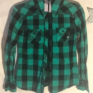 Justice size 10 flannel shirt